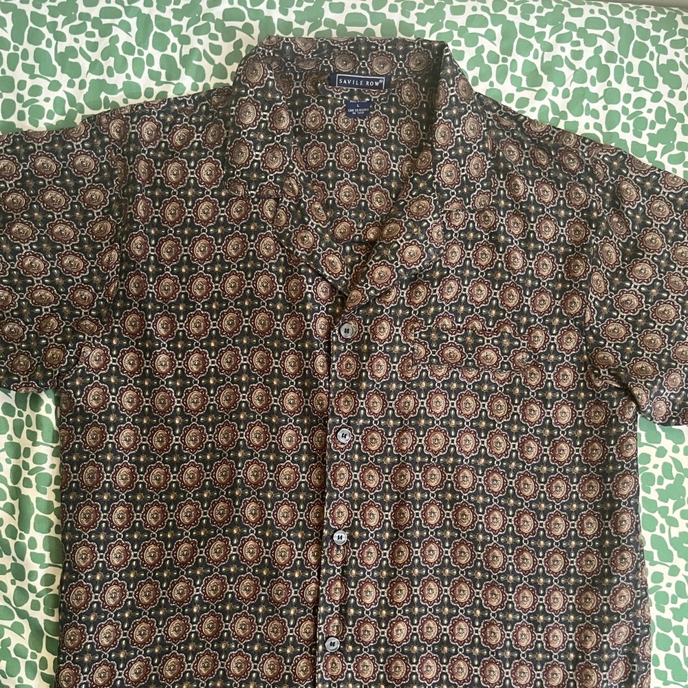 Like New Patterned Silk Shirt